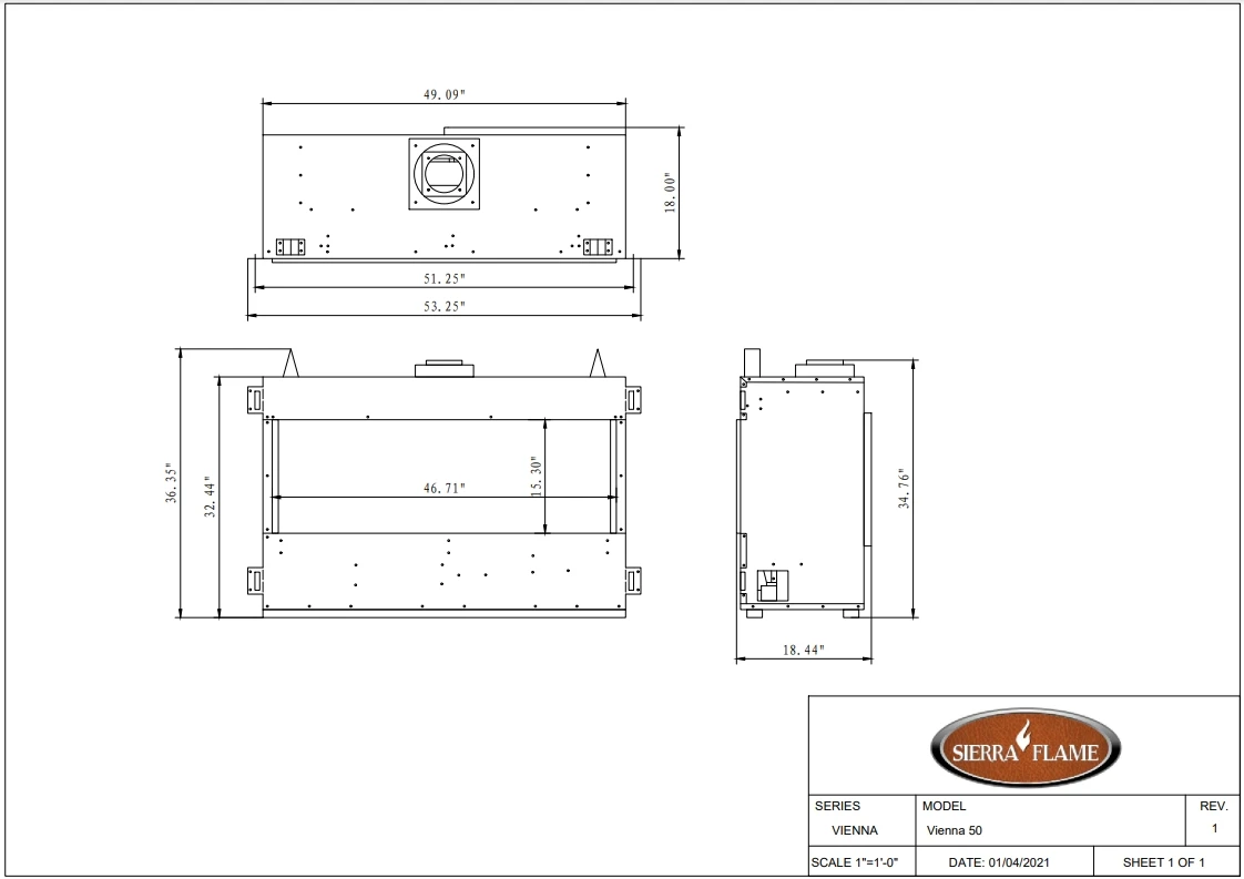 50" Vienna Liquid Propane Direct Vent Linear Fireplace 5 50" Vienna Liquid Propane Direct Vent Linear Fireplace - Image 5