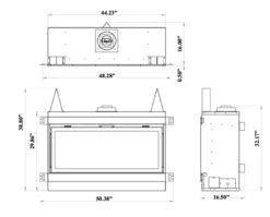 45" Bennett Liquid Propane Direct Vent Linear Wall Fireplace 13 45" Bennett Liquid Propane Direct Vent Linear Wall Fireplace -Dimplex Shop 5 312 1