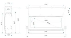 48" Emerson Liquid Propane Slim See-thru Linear Wall Fireplace -Dimplex Shop 5 313