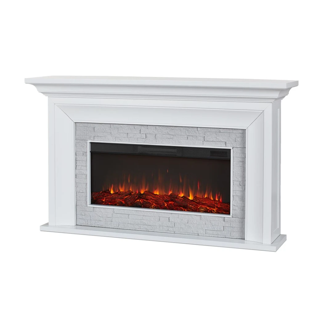 69" Sonia White Landscape Electric Fireplace 5 69" Sonia White Landscape Electric Fireplace - Image 5