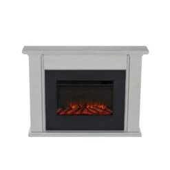 52" Tejon Slim Bone White Electric Fireplace -Dimplex Shop 5 320