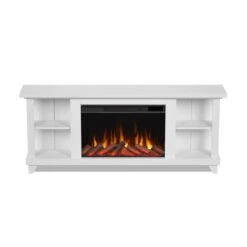 58" Penrose White Entertainment Center Electric Fireplace -Dimplex Shop 5 321