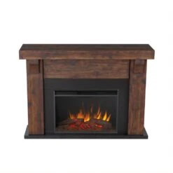 64" Gunnison Chestnut Barnwood Electric Fireplace 17 64" Gunnison Chestnut Barnwood Electric Fireplace -Dimplex Shop 5 323