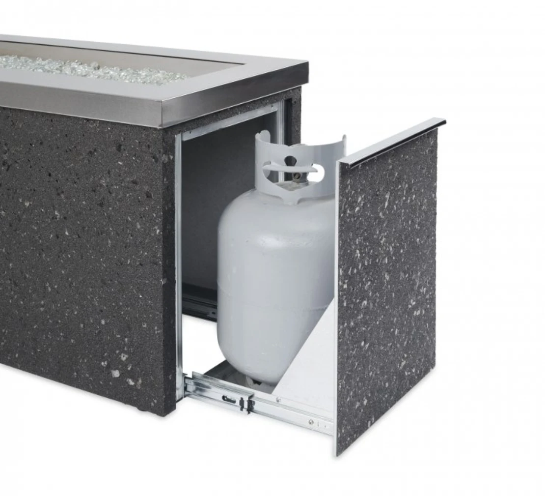 48" Stainless Steel Key Largo Gas Fire Pit Table 5 48" Stainless Steel Key Largo Gas Fire Pit Table - Image 5