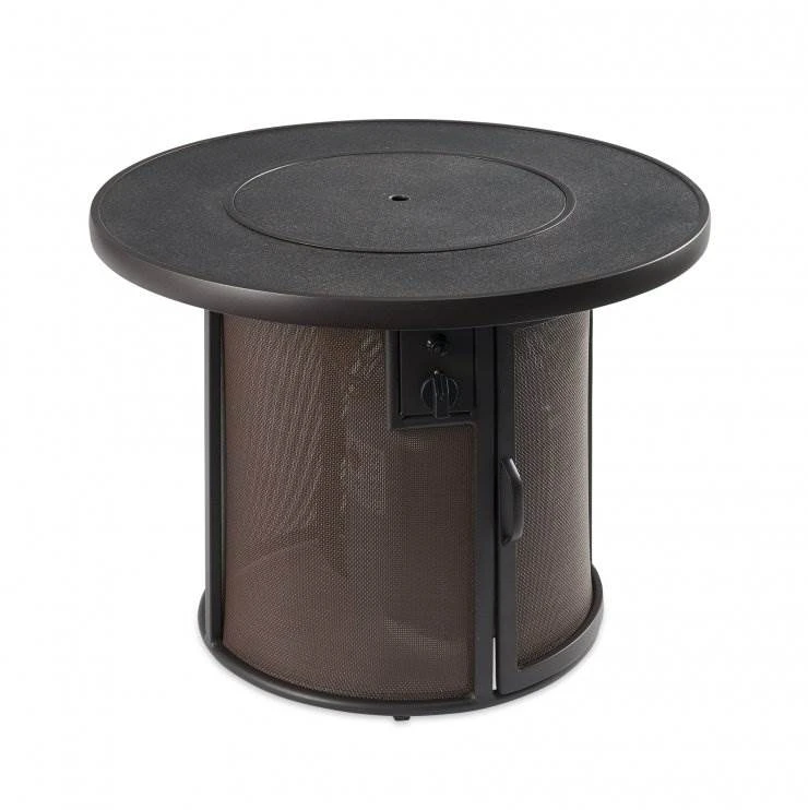 31.5" Brown Stonefire Round Gas Fire Pit Table 5 31.5" Brown Stonefire Round Gas Fire Pit Table - Image 5
