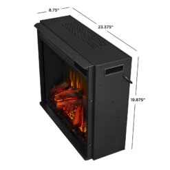 48" Ashley Black Electric Fireplace 36 48" Ashley Black Electric Fireplace -Dimplex Shop 5910E DW 4199 Dims Box 07