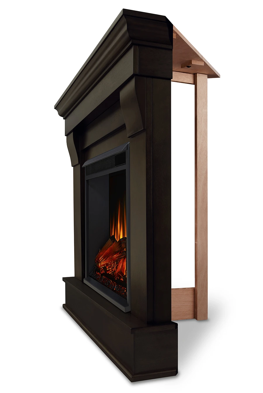 40.94" Chateau Dark Walnut Corner Electric Fireplace 3 40.94" Chateau Dark Walnut Corner Electric Fireplace - Image 3