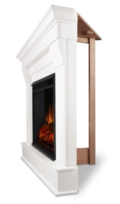 40.94" Chateau White Corner Electric Fireplace 21 40.94" Chateau White Corner Electric Fireplace -Dimplex Shop 5950E W Side