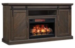 64" Southgate Antique Coffee Infrared Media Electric Fireplace -Dimplex Shop 6 06