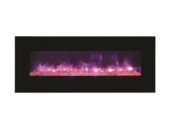 48" Amantii Flush Mount Electric Fireplace W/ Black Glass Surrounding 14 48" Amantii Flush Mount Electric Fireplace W/ Black Glass Surrounding -Dimplex Shop 6 100