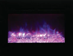 30" Amantii Zero Clearance Electric Unit W/ Black Glass Surrounding -Dimplex Shop 6 115