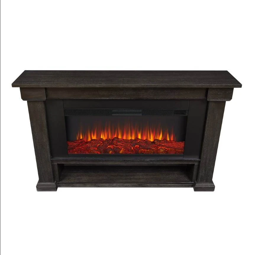 66" Bristow Weathered Wood Electric Fireplace 6 66" Bristow Weathered Wood Electric Fireplace - Image 6