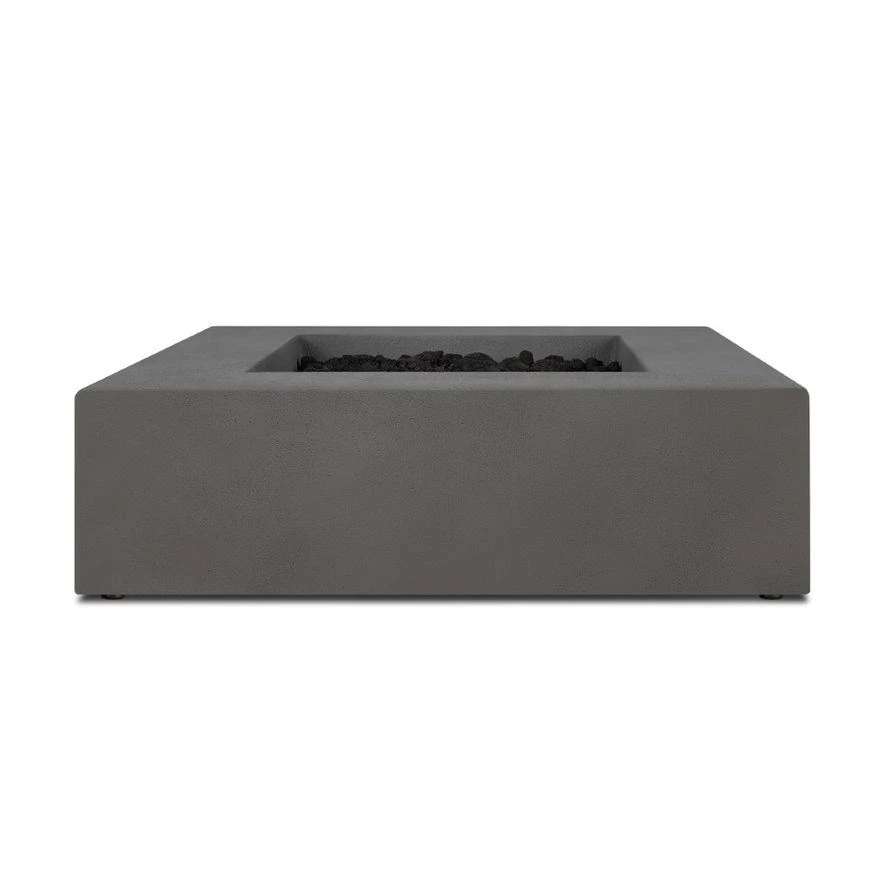 40" Eureka Low Square Propane Fire Table In Carbon 6 40" Eureka Low Square Propane Fire Table In Carbon - Image 6
