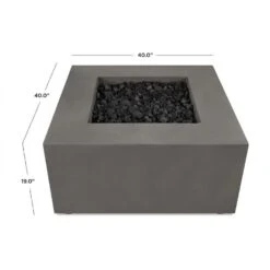 40" Eureka Casual Square Propane Fire Table In Carbon -Dimplex Shop 6 202