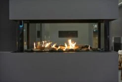 48" Lyon 4 Sided See Through Natural Gas Wall Fireplace -Dimplex Shop 6 212