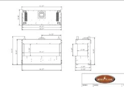 58" Toscana 3 Sided Natural Gas Wall Fireplace 11 58" Toscana 3 Sided Natural Gas Wall Fireplace -Dimplex Shop 6 214