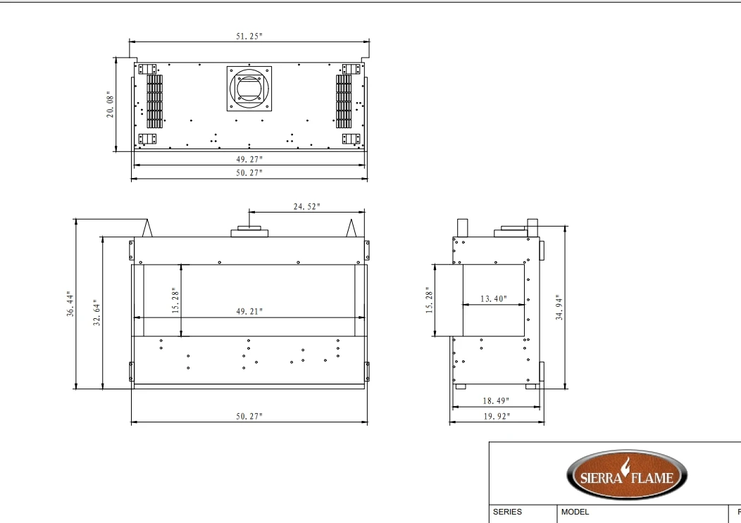 58" Toscana 3 Sided Natural Gas Wall Fireplace 6 58" Toscana 3 Sided Natural Gas Wall Fireplace - Image 6