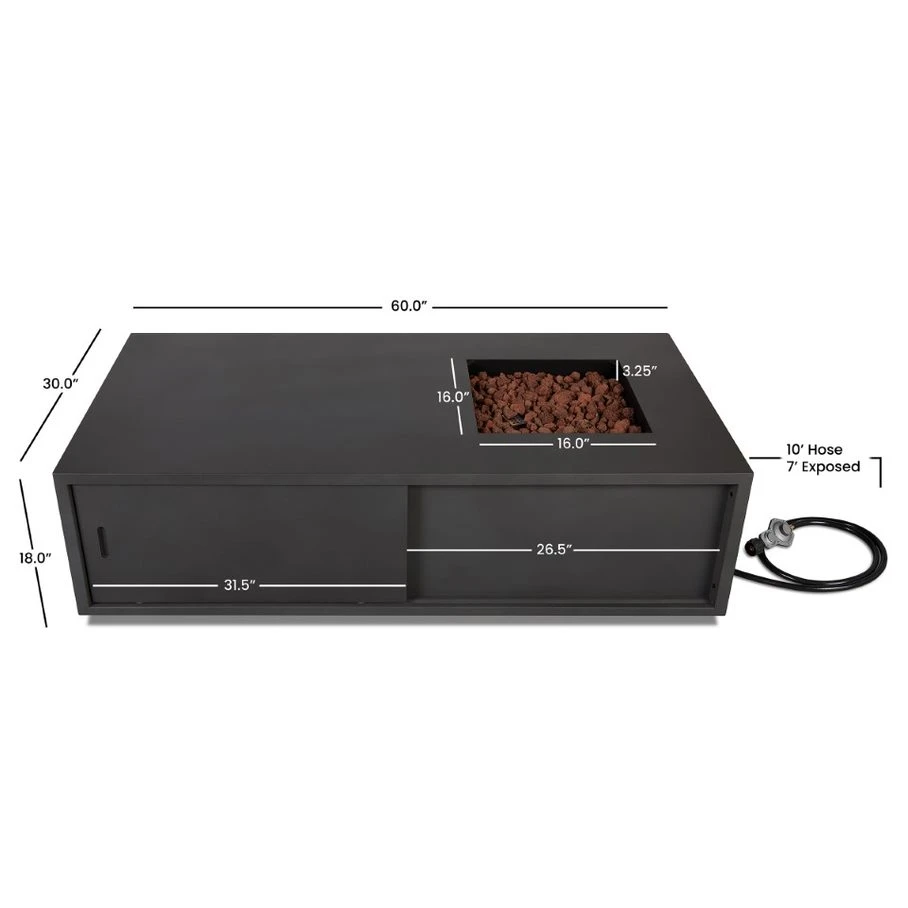 60" Vance Liquid Propane Fire Table 6 60" Vance Liquid Propane Fire Table - Image 6