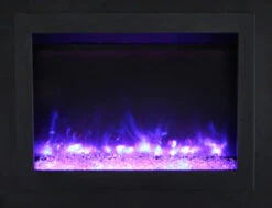 30" Sierra Flame Electric Fireplace Insert With Dual Steel Surround -Dimplex Shop 6 97 1