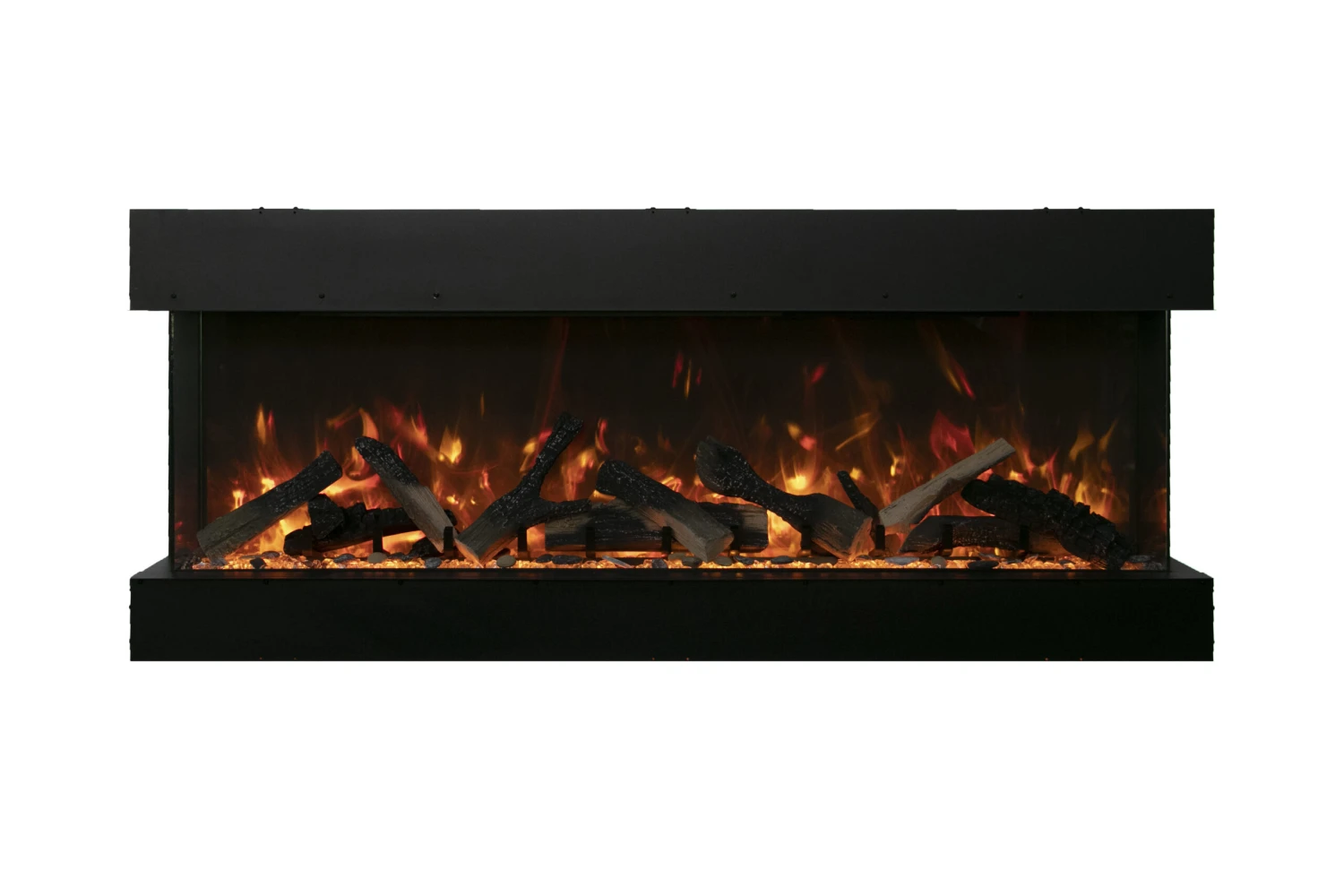 72" Amantii 3 Sided Glass Electric Fireplace 2 72" Amantii 3 Sided Glass Electric Fireplace - Image 2