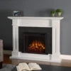 53.5" Kipling White Electric Fireplace