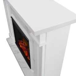 53.5" Kipling White Electric Fireplace -Dimplex Shop 6030E WM Corner