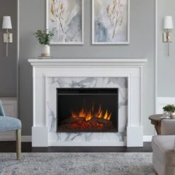 61.25" Merced White Electric Fireplace -Dimplex Shop 7 116