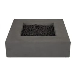 40" Eureka Low Square Natural Gas Fire Table In Carbon 22 40" Eureka Low Square Natural Gas Fire Table In Carbon -Dimplex Shop 7 154