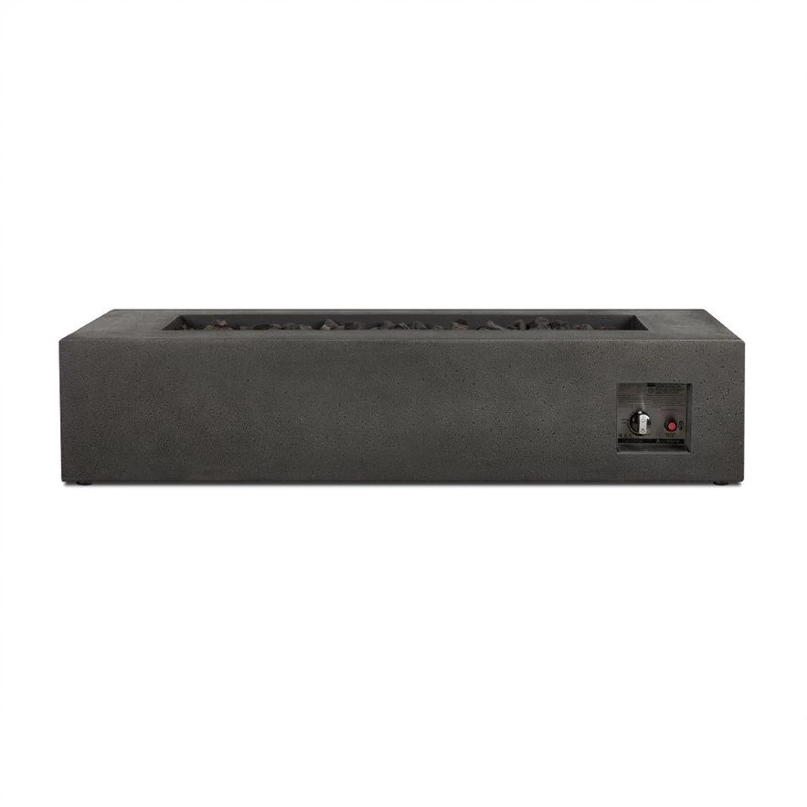 56" Beaumont Rectangle Propane Fire Table In Carbon 7 56" Beaumont Rectangle Propane Fire Table In Carbon - Image 7