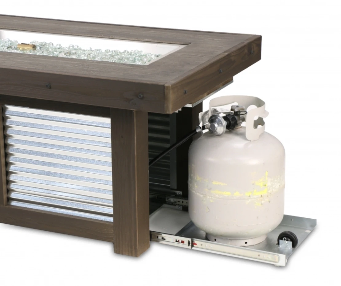 57" Denali Brew Linear Gas Fire Pit Table 7 57" Denali Brew Linear Gas Fire Pit Table - Image 7