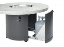 48" White Onyx Beacon Round Gas Fire Pit Table -Dimplex Shop 7 183