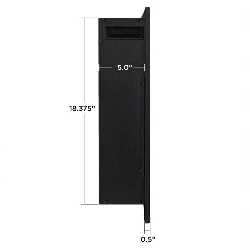 65" Wall Mounted Recessed Electric Fireplace Insert 7 65" Wall Mounted Recessed Electric Fireplace Insert - Image 7