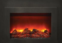 30" Sierra Flame Electric Fireplace Insert With Dual Steel Surround -Dimplex Shop 7 65 1