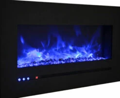 72" Sierra Flush Wall Mount Electric Fireplace W/ Steel Surrounding With Clear Media 25 72" Sierra Flush Wall Mount Electric Fireplace W/ Steel Surrounding With Clear Media -Dimplex Shop 7 76