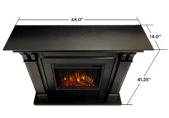 48" Ashley Black Electric Fireplace 24 48" Ashley Black Electric Fireplace -Dimplex Shop 7100E BW Dims