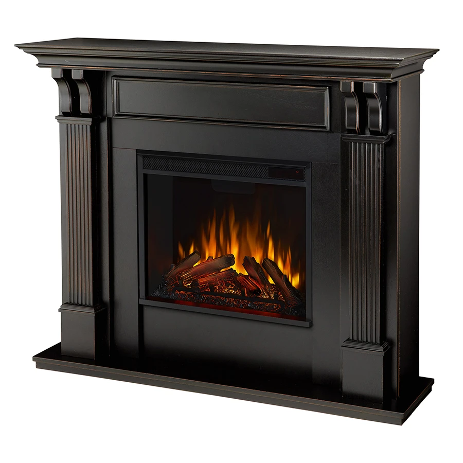 48" Ashley Black Electric Fireplace 2 48" Ashley Black Electric Fireplace - Image 2