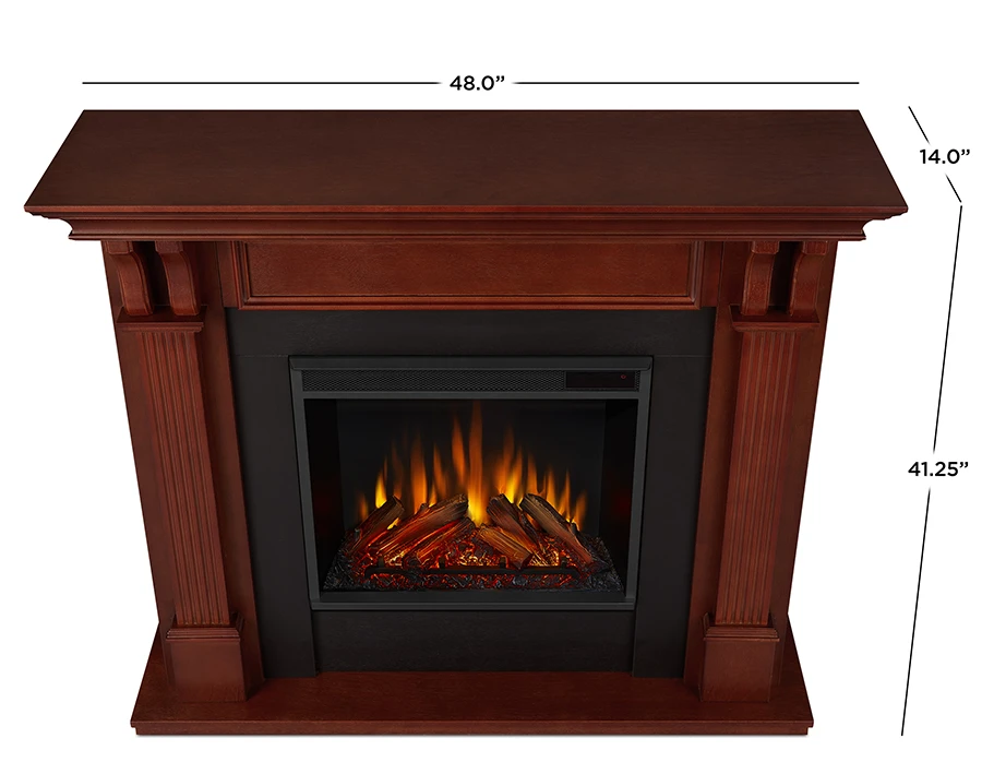 48" Ashley Mahogany Electric Fireplace 6 48" Ashley Mahogany Electric Fireplace - Image 6