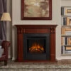 48" Ashley Mahogany Electric Fireplace