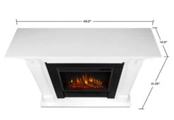 48" Ashley White Electric Fireplace 24 48" Ashley White Electric Fireplace -Dimplex Shop 7100E W DIMS