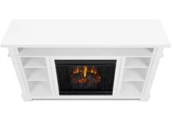56" Belford White Media Electric Fireplace 22 56" Belford White Media Electric Fireplace -Dimplex Shop 7330E W Top