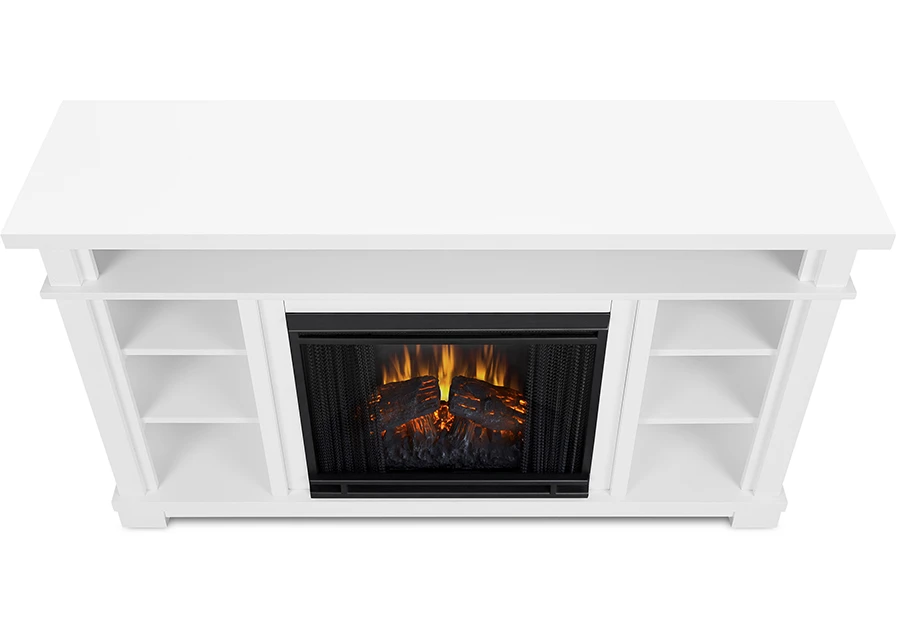 56" Belford White Media Electric Fireplace 4 56" Belford White Media Electric Fireplace - Image 4