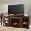 67" Calie Dark Espresso Entertainment Center Electric Fireplace