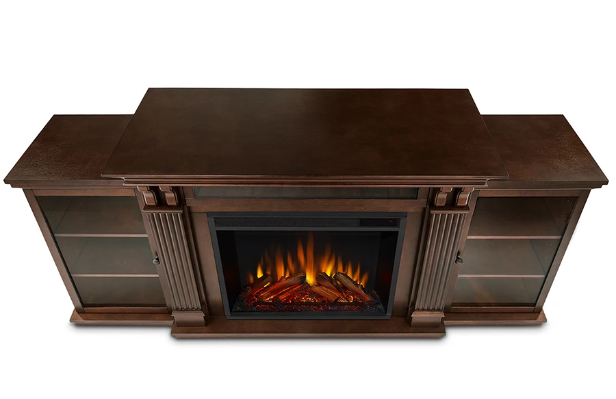 67" Calie Dark Espresso Entertainment Center Electric Fireplace 4 67" Calie Dark Espresso Entertainment Center Electric Fireplace - Image 4