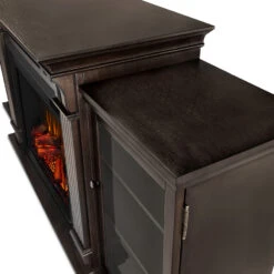 67" Calie Dark Walnut Entertainment Center Electric Fireplace 23 67" Calie Dark Walnut Entertainment Center Electric Fireplace -Dimplex Shop 7720E DW Corner