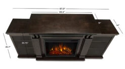 67" Calie Dark Walnut Entertainment Center Electric Fireplace 24 67" Calie Dark Walnut Entertainment Center Electric Fireplace -Dimplex Shop 7720E DW DIMS