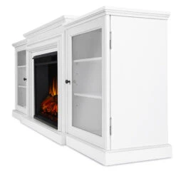 72" Frederick White Entertainment Center Electric Fireplace 21 72" Frederick White Entertainment Center Electric Fireplace -Dimplex Shop 7740E W Side