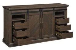 64" Southgate Antique Coffee Infrared Media Electric Fireplace -Dimplex Shop 8 03