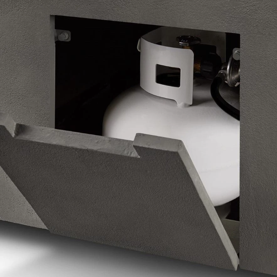 60" Eureka Casual Rectangle Propane Fire Table In Carbon 8 60" Eureka Casual Rectangle Propane Fire Table In Carbon - Image 8