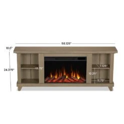 58" Penrose Driftwood Entertainment Center Electric Fireplace -Dimplex Shop 8 131