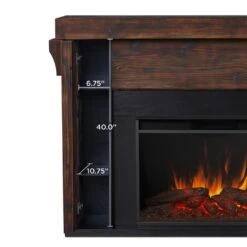 64" Gunnison Chestnut Barnwood Electric Fireplace 20 64" Gunnison Chestnut Barnwood Electric Fireplace -Dimplex Shop 8 132